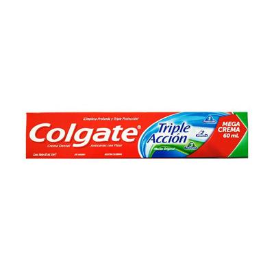 Crema dental COLGATE triple acción 60ml