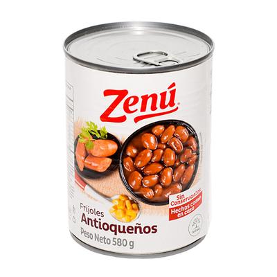 Fríjoles antioqueños con tocino ZENÚ 580g