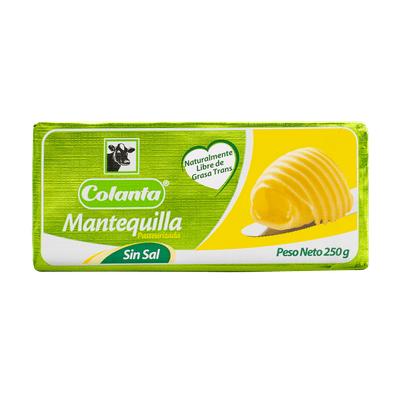 Mantequilla COLANTA sin sal 250gr