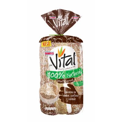 Pan BIMBO VITAL tajado multicereal 500g