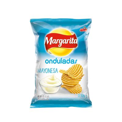 Papas MARGARITA onduladas mayonesa 105gr