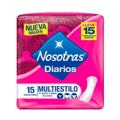 Protectores diarios multiestilo NOSOTRAS 15uni