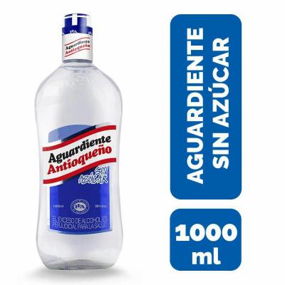 Aguardiente ANTIOQUEÑO sin azúcar 1000ml