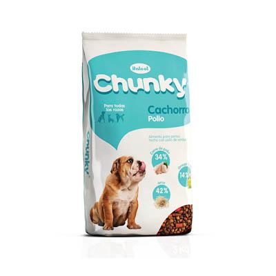 Alimento CHUNKY cachorros pollo 500gr