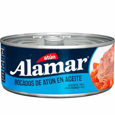 Atún ALAMAR bocados en aceite 140g