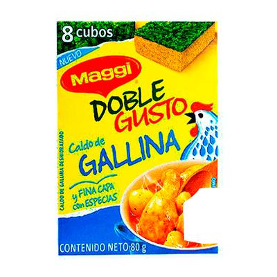 Caldo de gallina doble gusto MAGGI 8 cubos