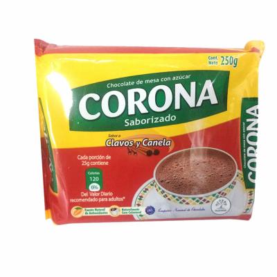 Chocolate CORONA pasta clavos y canela 250g