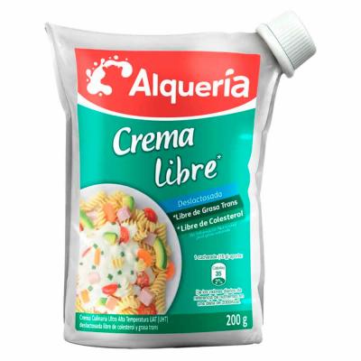 Crema de leche ALQUERÍA libre grasa 180g