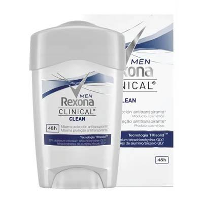 Desodorante men REXONA clinical clean azul 48gr