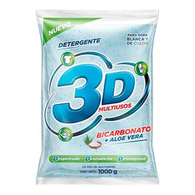 Detergente 3D polvo 1000g