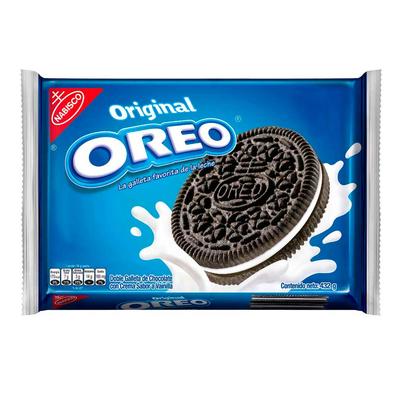 Galletas OREO original vainilla 432g 12un