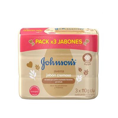 Jabón JOHNSONS baby avena 330g 3un