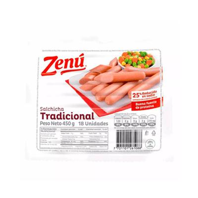 Salchicha tradicional ZENÚ 450g