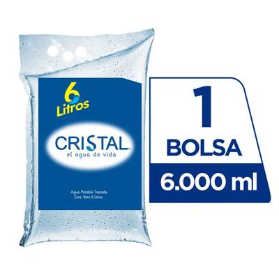 Agua bolsa CRISTAL 6L