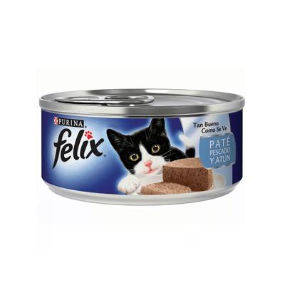 Alimento paté pescado y atún FELIX 156g