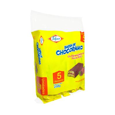 Barrita RAMO chocoramo frutos rojos 200g 5uni