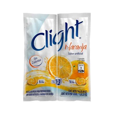 Bebida en polvo CLIGHT naranja 14g