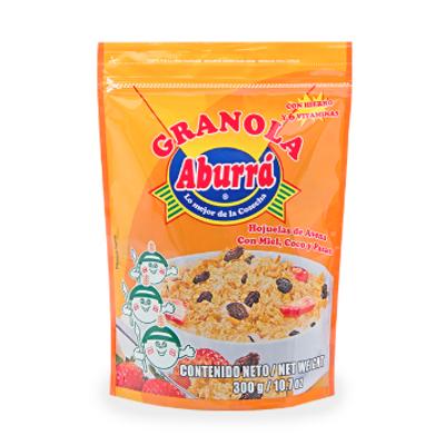 Granola ABURRÁ coco, pasas, miel 300g