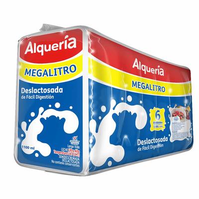 Leche ALQUERÍA deslactosada sixpack 6600ml