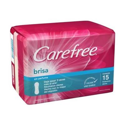 Protectores diarios CAREFREE brisa 15uni