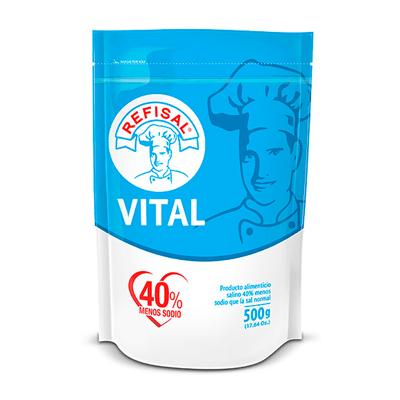 Sal vital REFISAL doypack 500g + salero light 120g